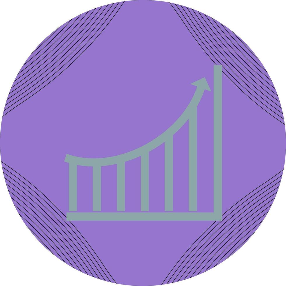 zunehmendes Diagrammvektorsymbol vektor