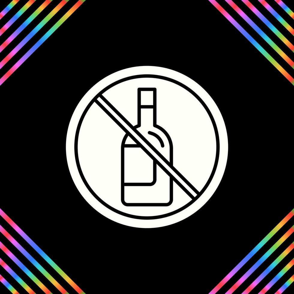 kein Alkoholvektorsymbol vektor