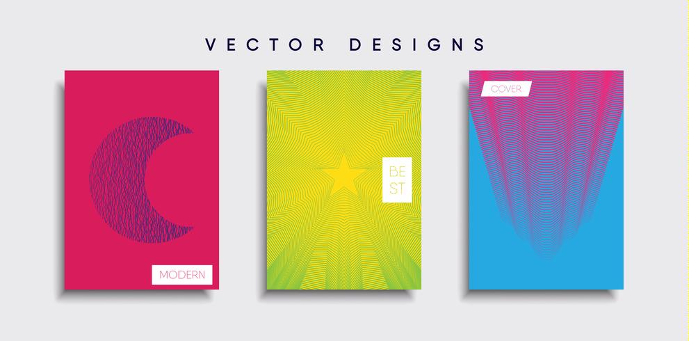 Minimale Vector-Cover-Designs. Zukünftige Plakatschablone. vektor