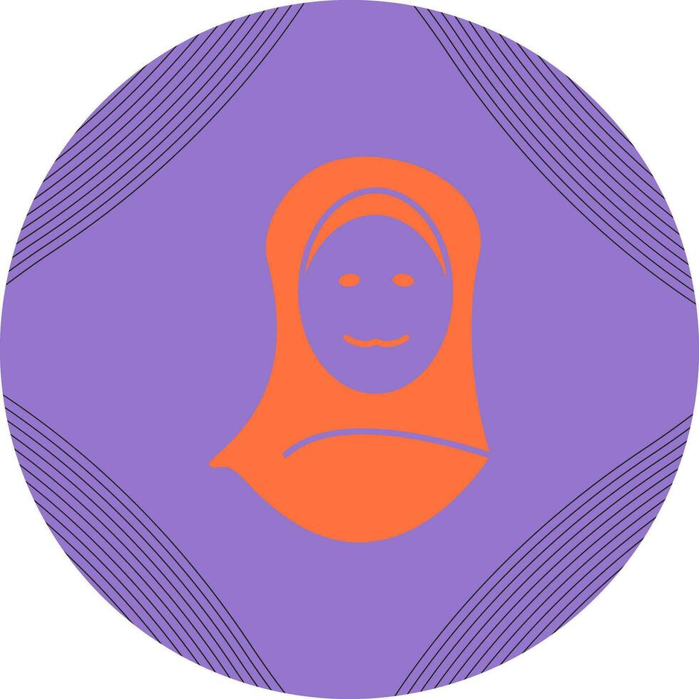islamic kvinna vektor ikon