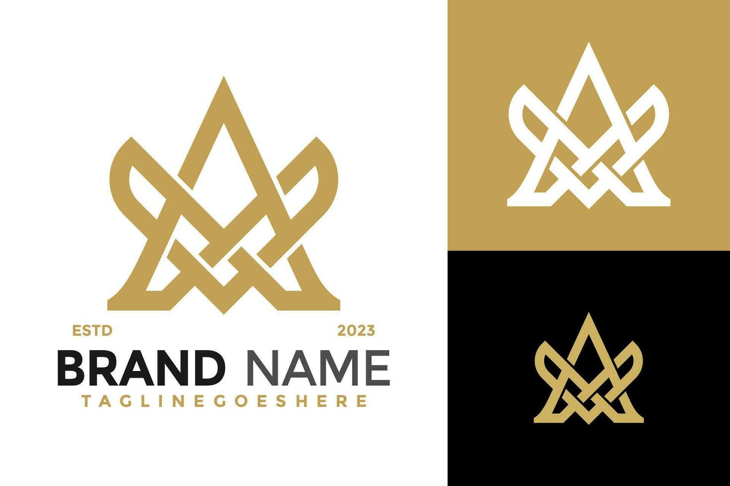 Brief ein und v Flügel Logo Design Vektor Symbol Symbol Illustration