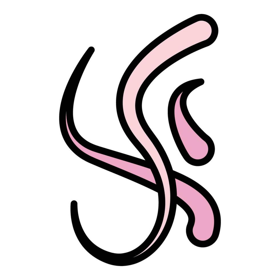 Biologie Schlange Symbol Vektor eben