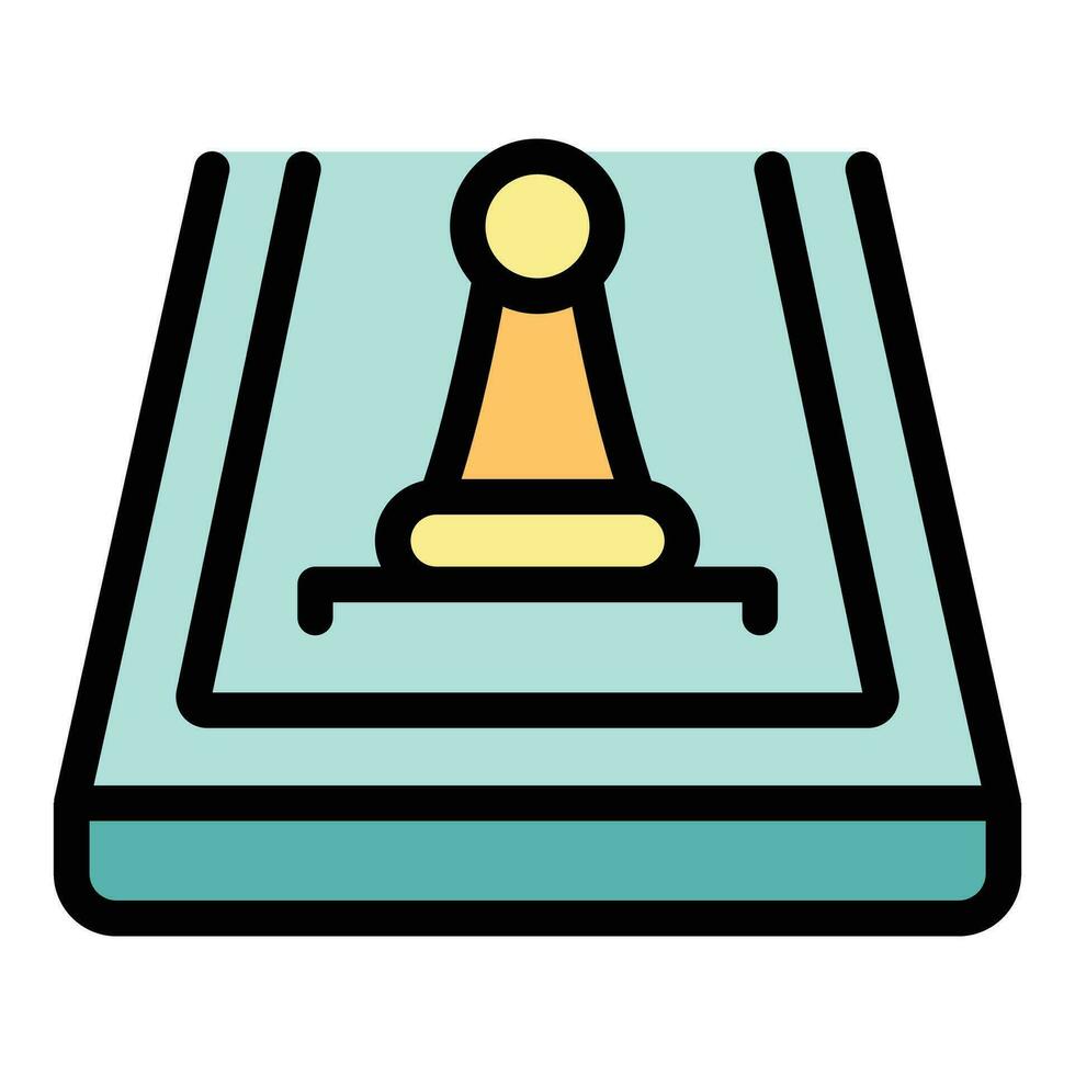 mobil schack spel ikon vektor platt