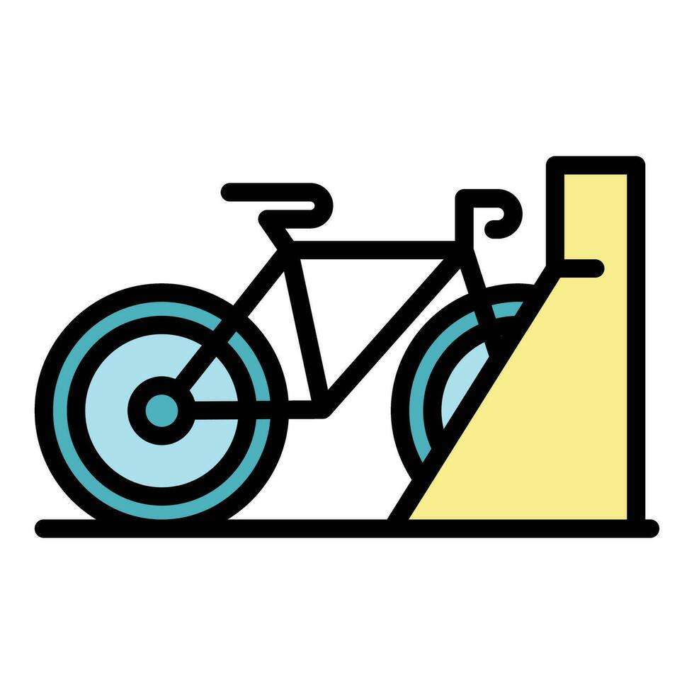 station cykel ikon vektor platt