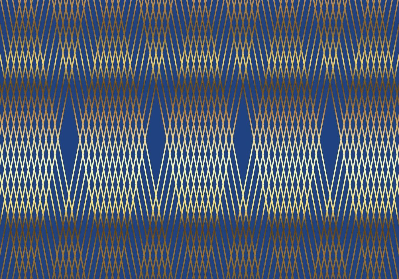 Vektor Illustration mit Blau Hintergrund mit golden Linien