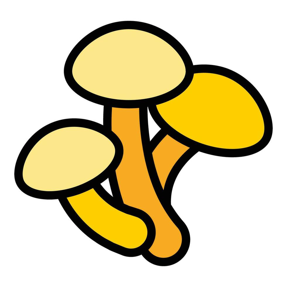 maitake Pilz Symbol Vektor eben