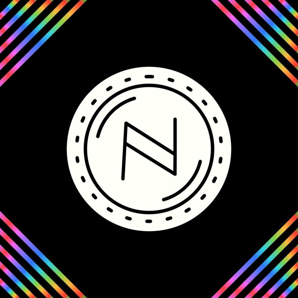 namecoin valuta vektor ikon