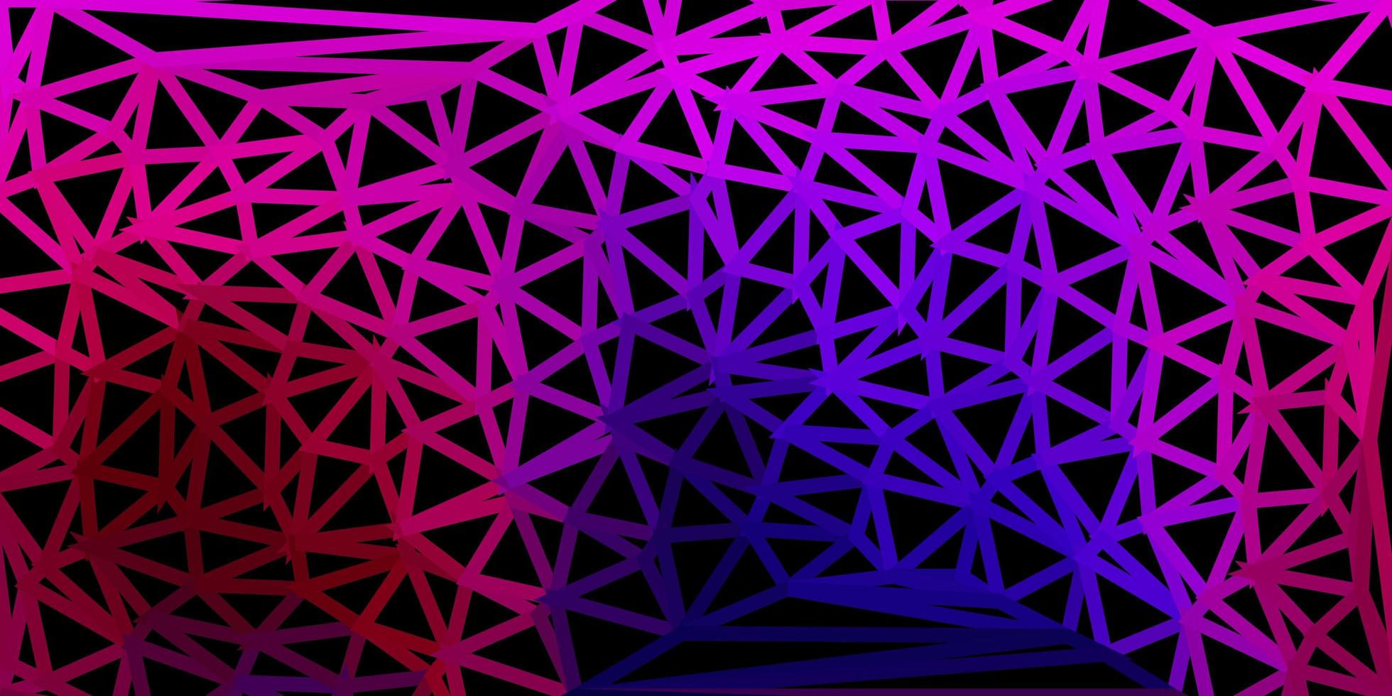 mörkblå, röd vektor abstrakt triangelmall.