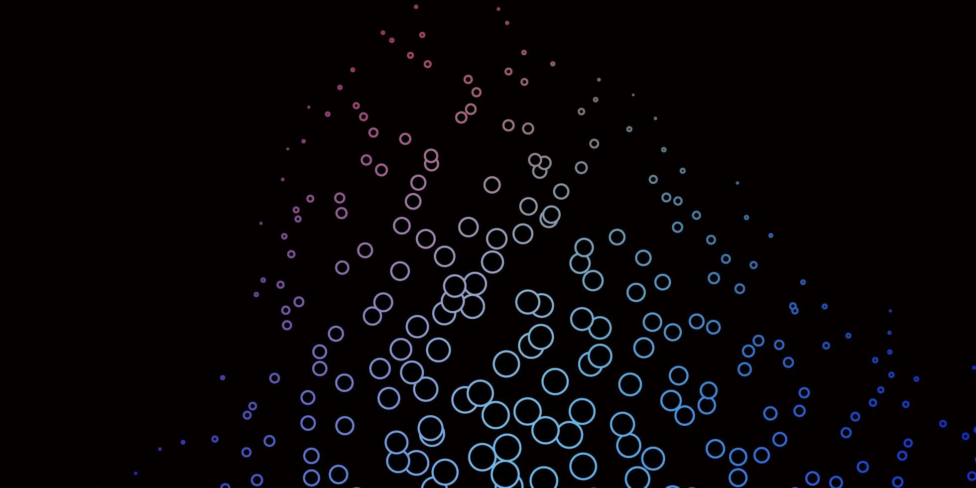 dunkelrosa, blaue Vektorvorlage mit Kreisen. abstrakte bunte Scheiben auf einfachem Hintergrund mit Farbverlauf. neue Vorlage für Ihr Markenbuch. vektor