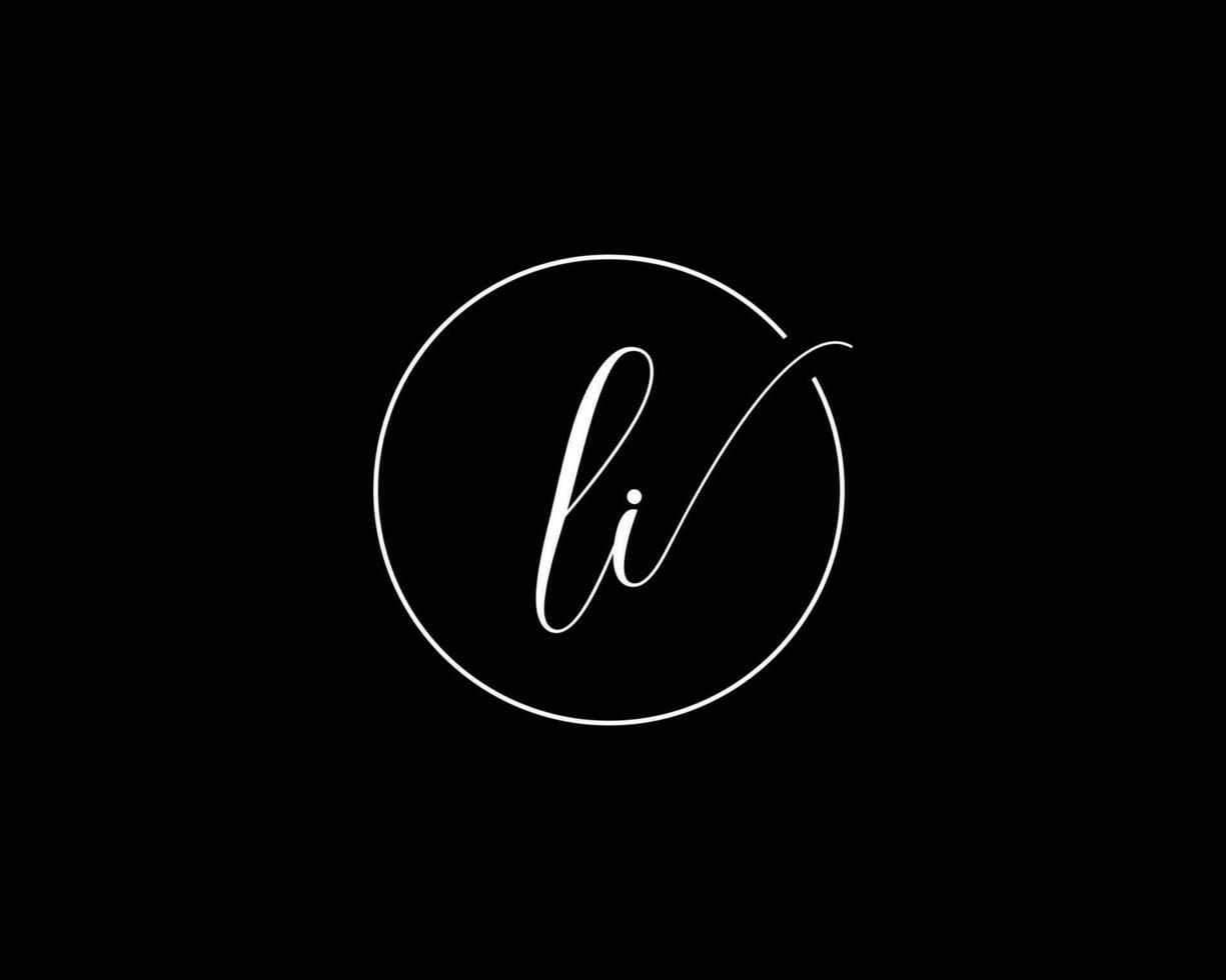 Alphabet Brief 'li' Logo Design Illustration Vorlage vektor