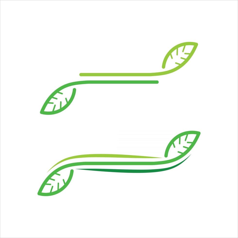 trädblad ikon och logotyper av gröna träd blad ekologi och natur för logotyp design vektor