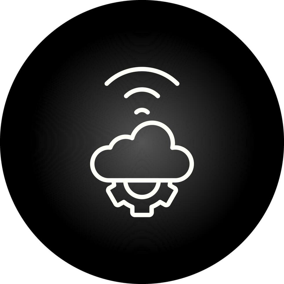 Wolke Automatisierung Vektor Symbol