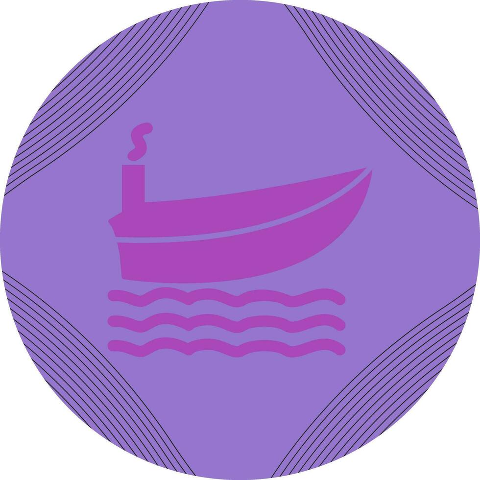 Dampfschiff-Vektorsymbol vektor