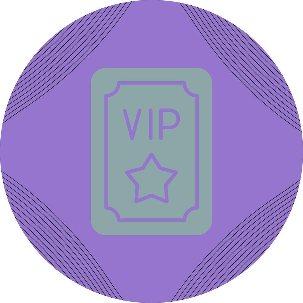 VIP-Pass-Vektor-Symbol vektor