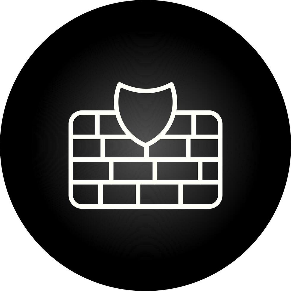 Firewall-Vektor-Symbol vektor