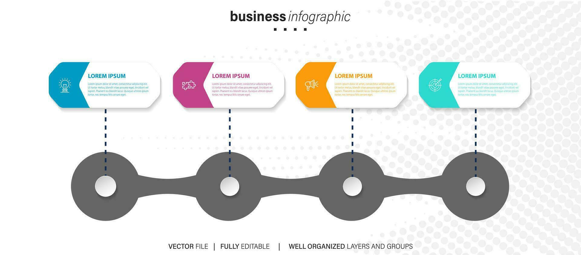 färgrik statistik eller ekonomi begrepp infographic diagram uppsättning. företag design element för presentation glida mallar. för företags- Rapportera, reklam, folder layout och affisch design. vektor