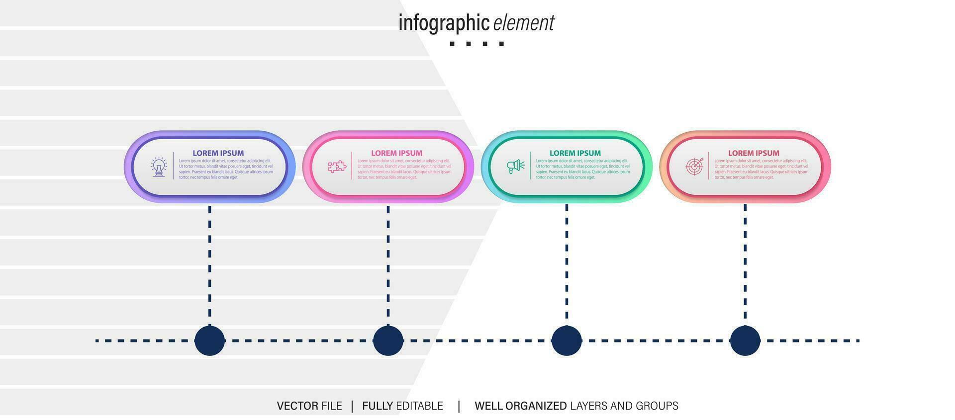 bäst infographic mallar. presentation diabilder uppsättning. cirkel diagram, tidslinjer, ljus Glödlampa, pussel hjärna huvud, borsta stroke banderoller. medicin, utbildning, ekologi, företag infografik. vektor