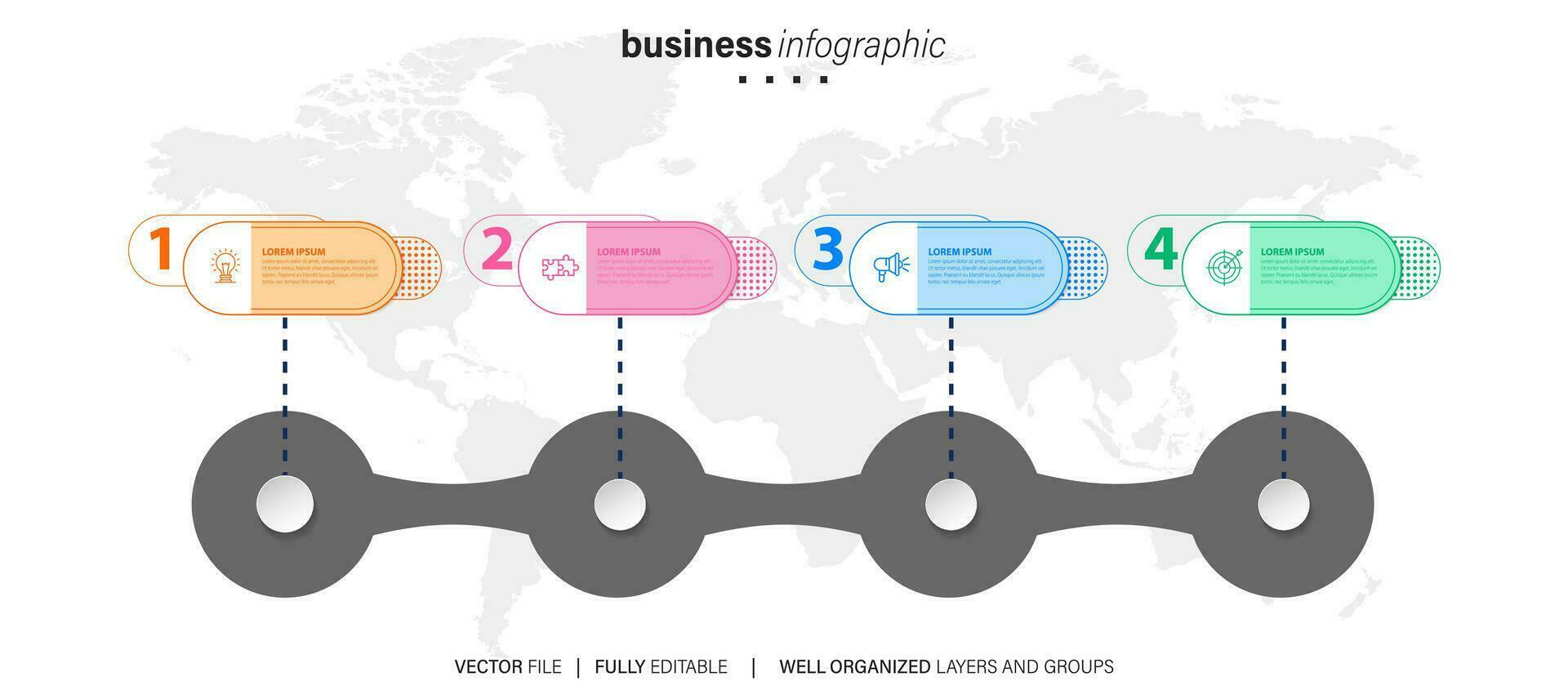 bäst infographic mallar. presentation diabilder uppsättning. cirkel diagram, tidslinjer, ljus Glödlampa, pussel hjärna huvud, borsta stroke banderoller. medicin, utbildning, ekologi, företag infografik. vektor