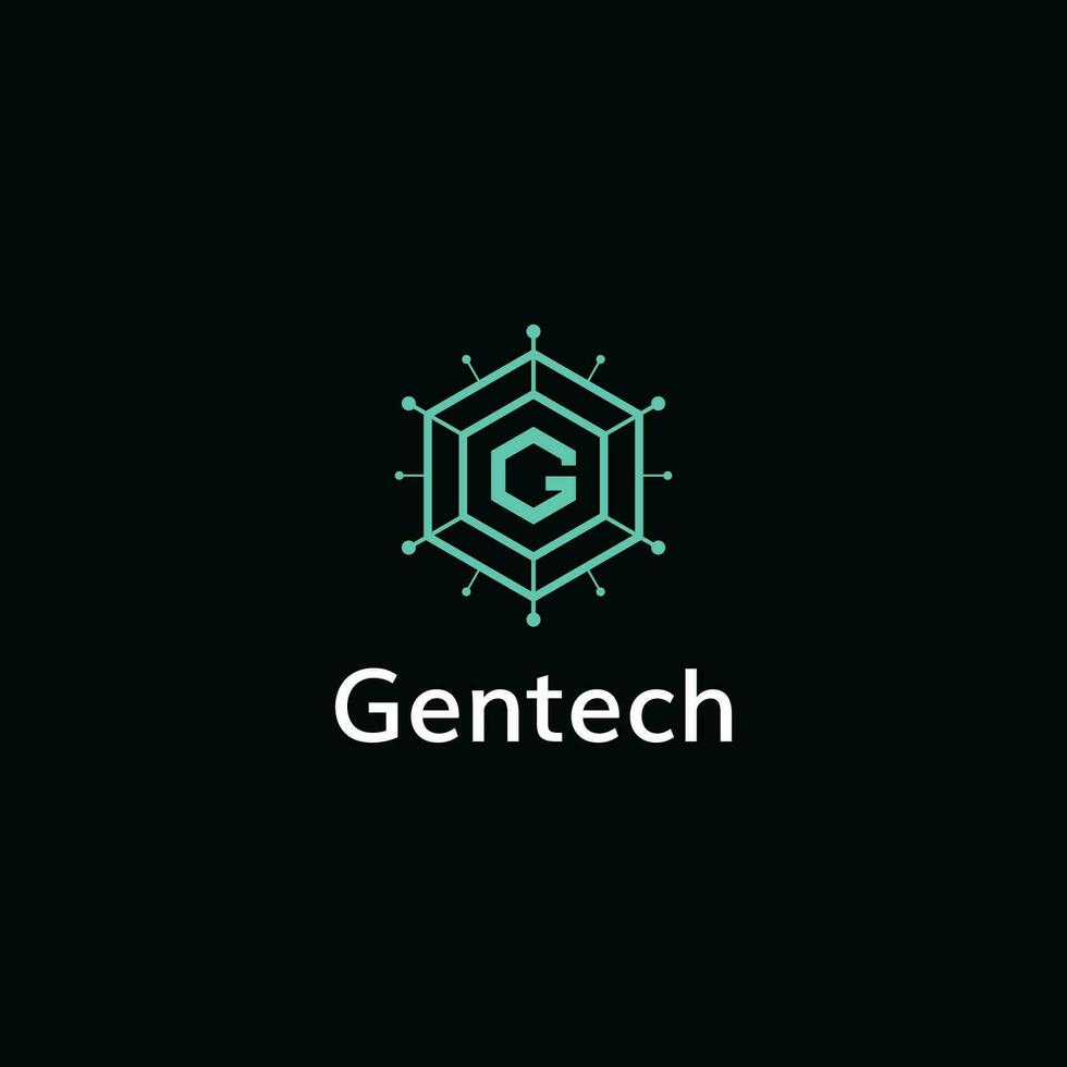 G Brief Technik Logo Design Vorlage Vektor, und völlig editierbar vektor