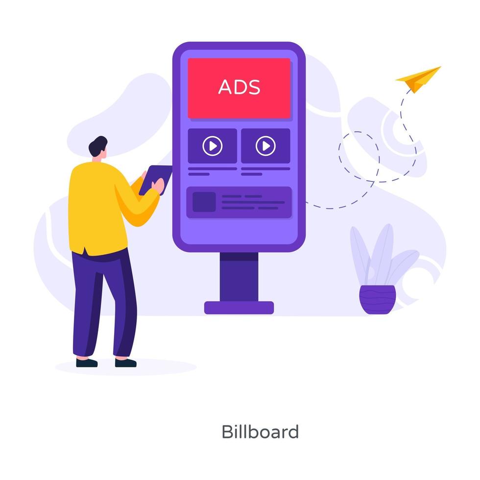 reklampanel för skyltar vektor