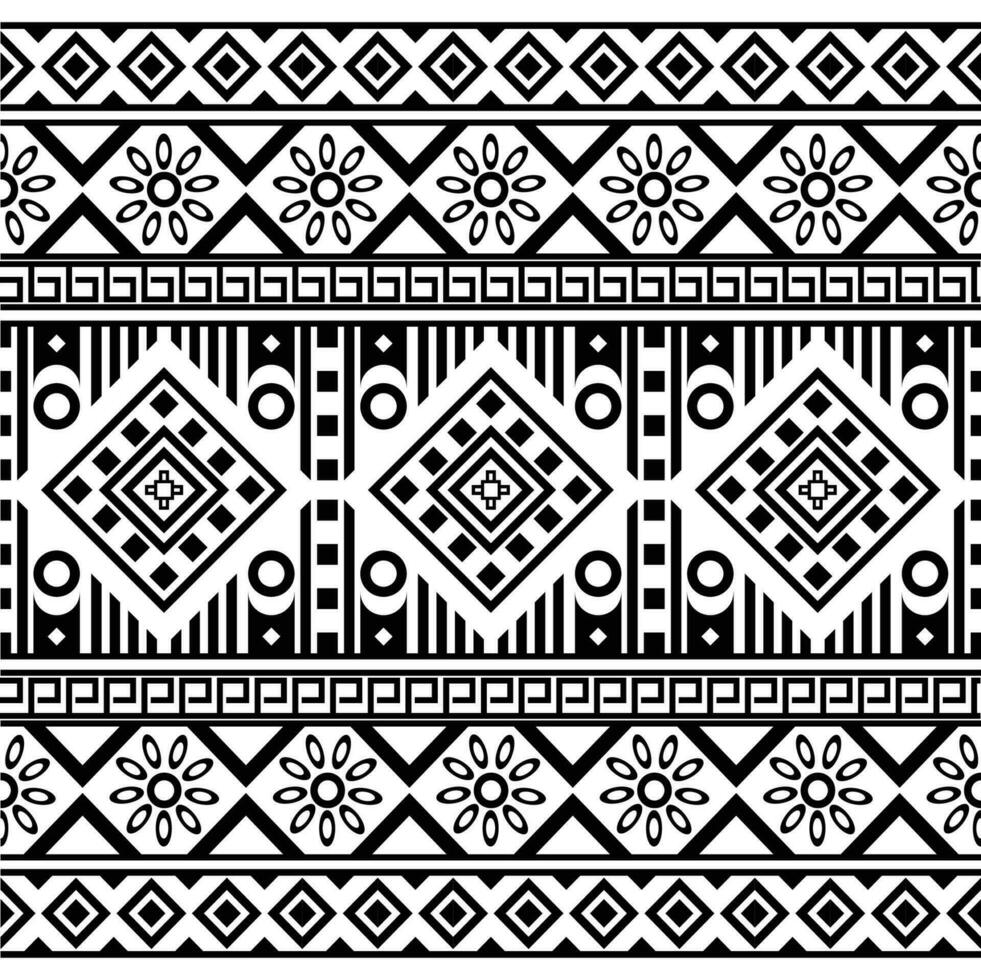 sömlös etnisk mönster design.etnisk orientalisk ikat mönster traditionell design.etnisk orientalisk mönster traditionell design för bakgrund, matta, kläder, inslagning, tyg, broderi vektor