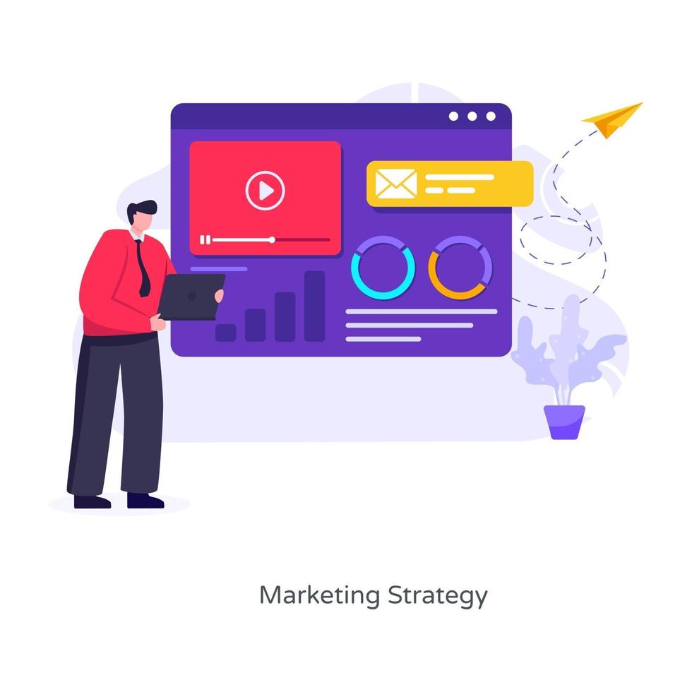 Marketingstrategie-Promotion vektor