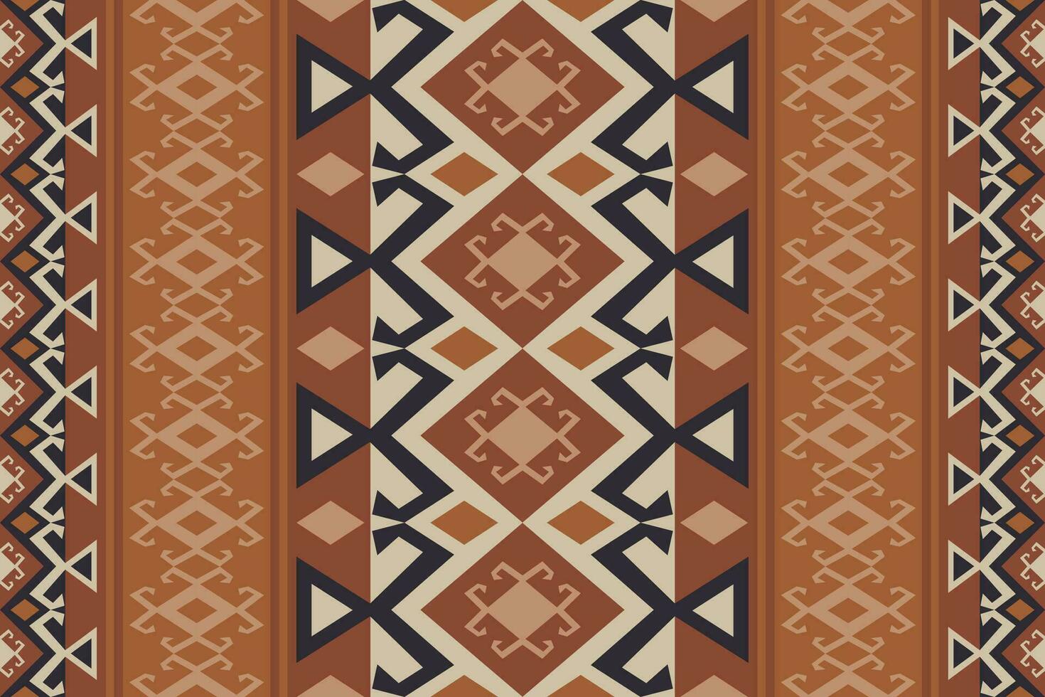 aztec kilim geometrisk mönster. aztec stam- geometrisk form sömlös mönster årgång stil. etnisk geometrisk mönster använda sig av för tyg, textil, matta, prydnadskudde, tapet, klädsel, etc. vektor