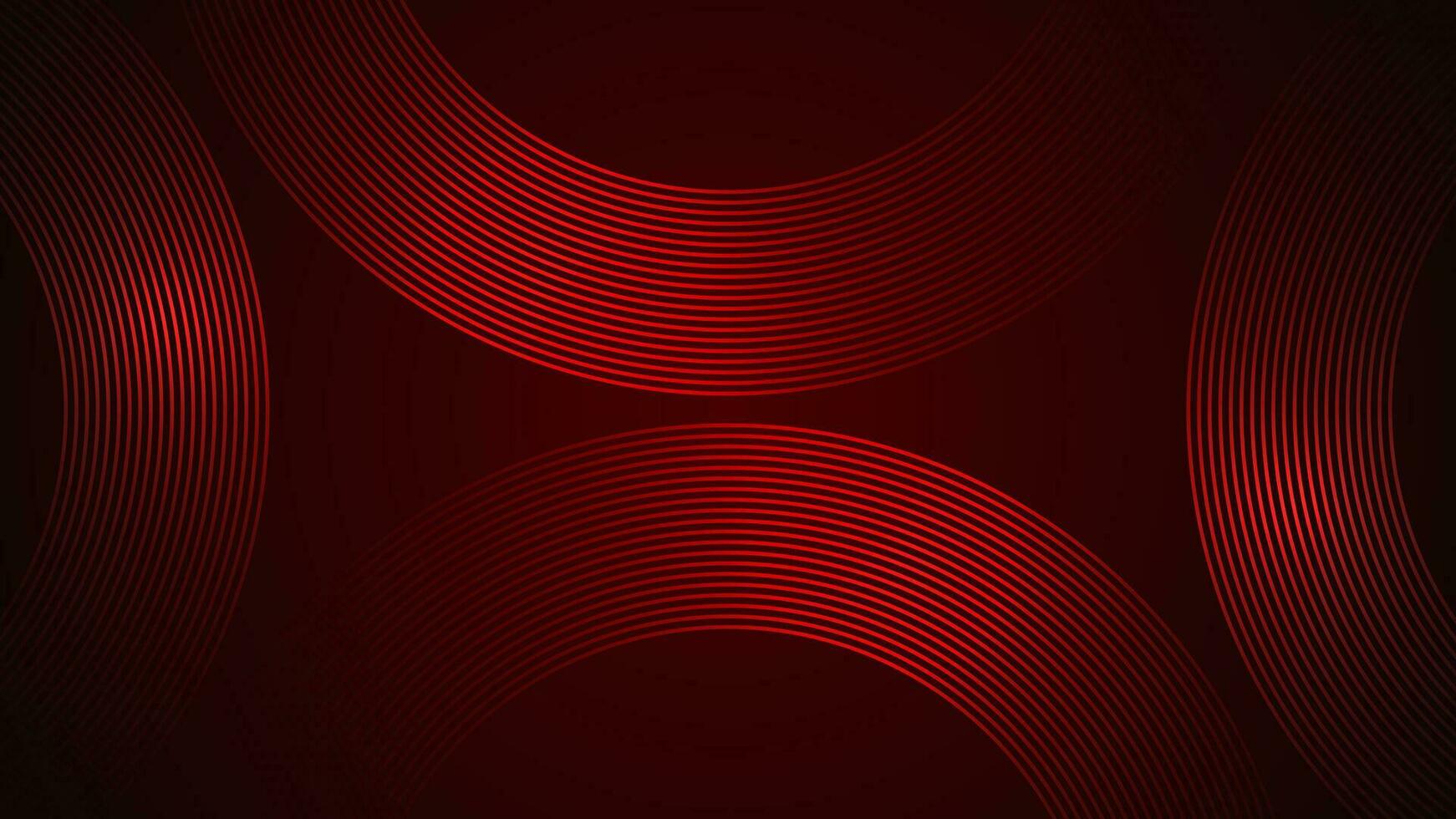 mörk röd enkel abstrakt bakgrund med rader i en böjd stil geometrisk stil som de huvud element. vektor