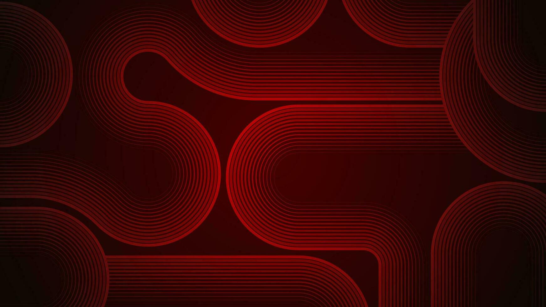 dunkel rot abstrakt Hintergrund mit Serpentin Stil Linien wie das Main Komponente. vektor