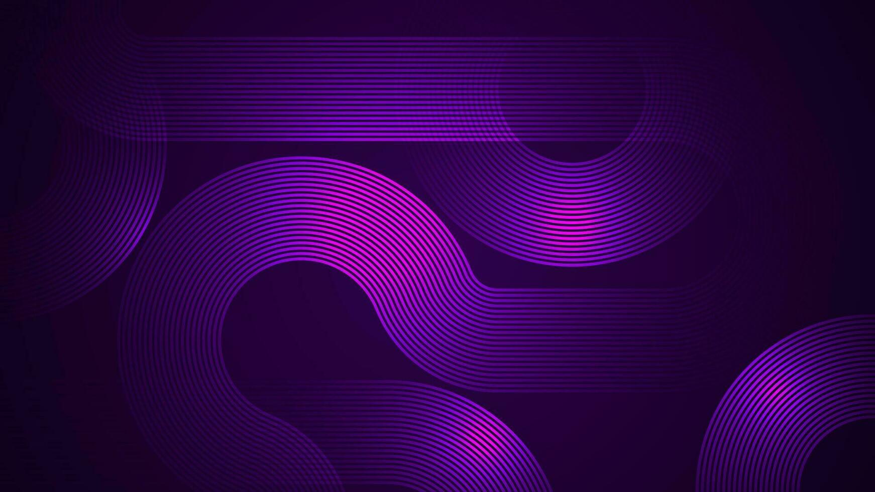 mörk violett abstrakt bakgrund med serpentin stil rader som de huvud komponent. vektor