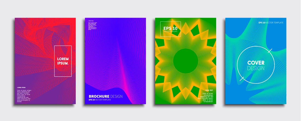 Minimale Vector-Cover-Designs. Zukünftige Plakatschablone. vektor