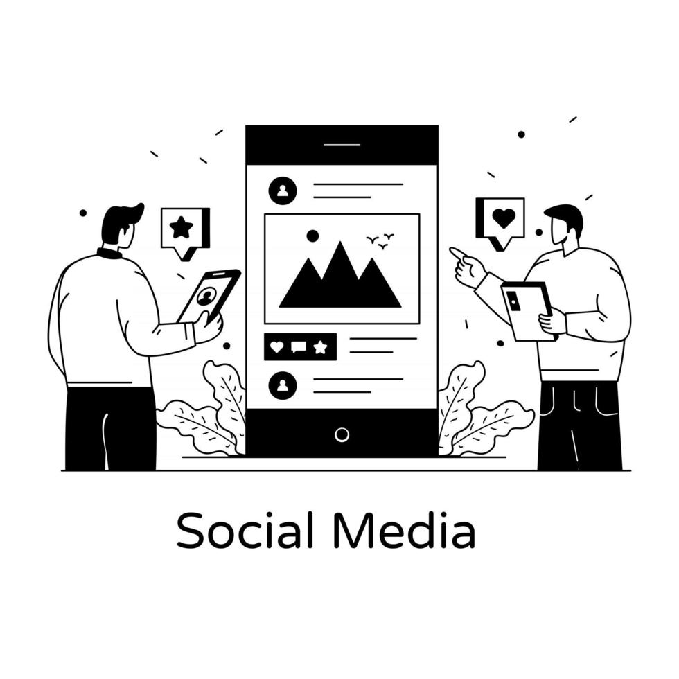 Social-Media-Plattform vektor