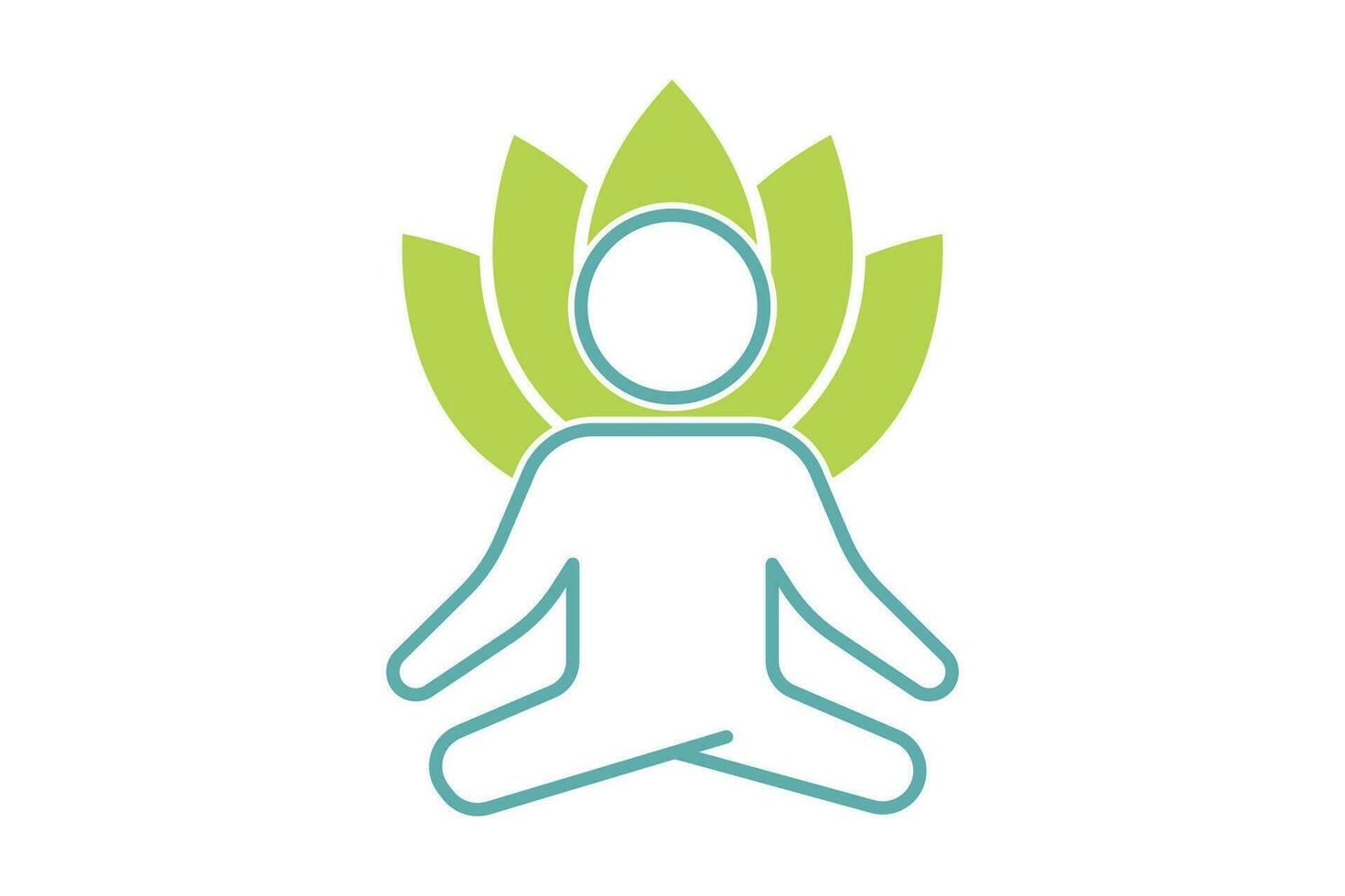 yoga kondition ikon. meditation människor med lotus. ikon relaterad till friska levande. duo tona ikon stil design. enkel vektor design redigerbar