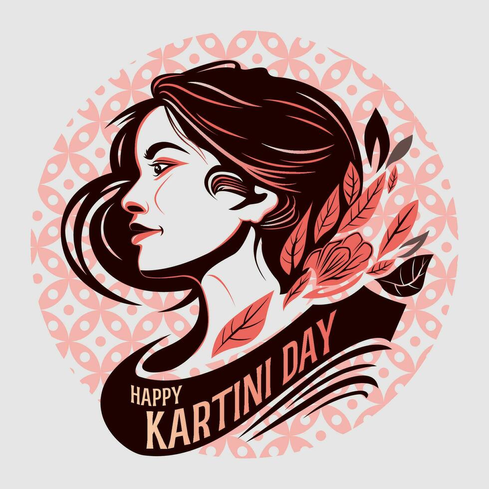 Happy Kartini Day Feier vektor