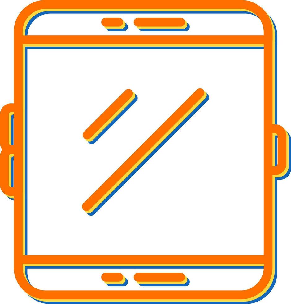 Tablet-Vektor-Symbol vektor