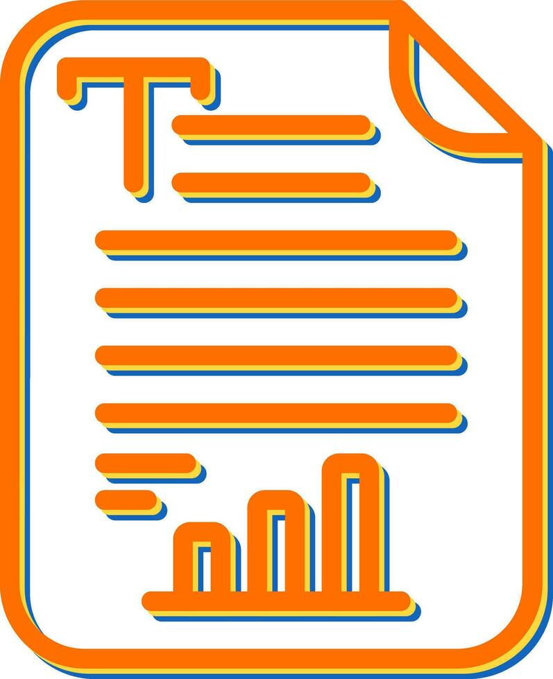 Text Analytik Vektor Symbol