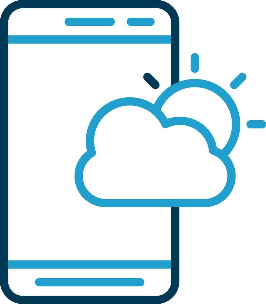 väder app vektor ikon design