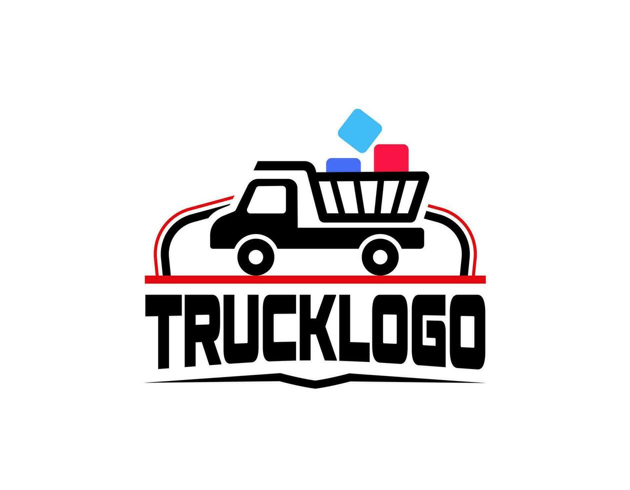 LKW Logo Vorlage, perfekt Logo zum Geschäft verbunden zu Automobil. vektor