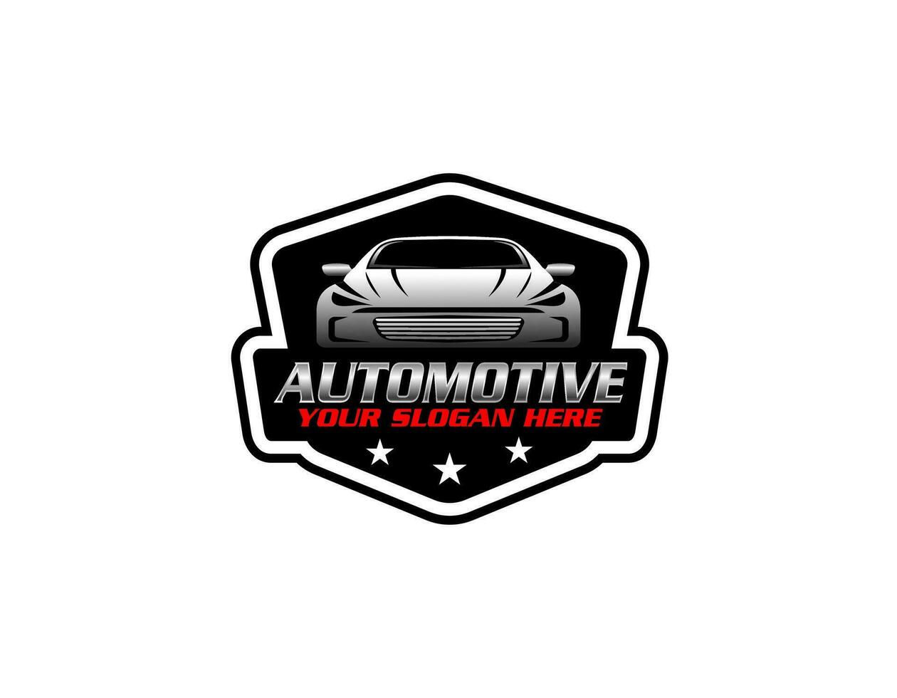 Auto Silhouette Konzept Logo Design vektor