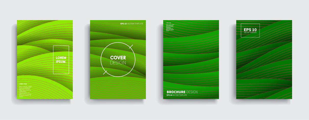 Minimale Vector-Cover-Designs. Zukünftige Plakatschablone. vektor