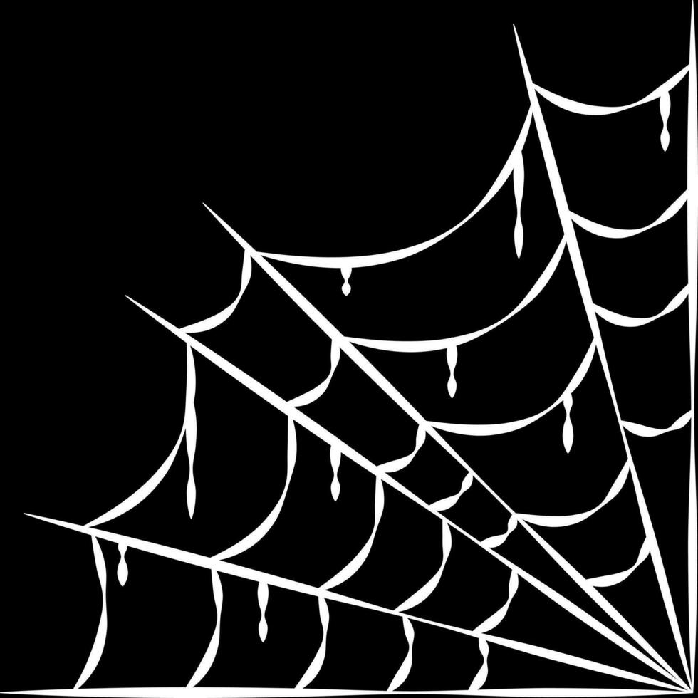 hörn botten Spindel webb halloween vektor