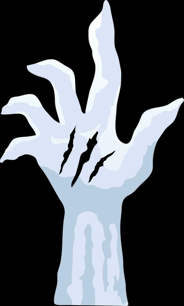 halloween begrepp zombie hand vektor