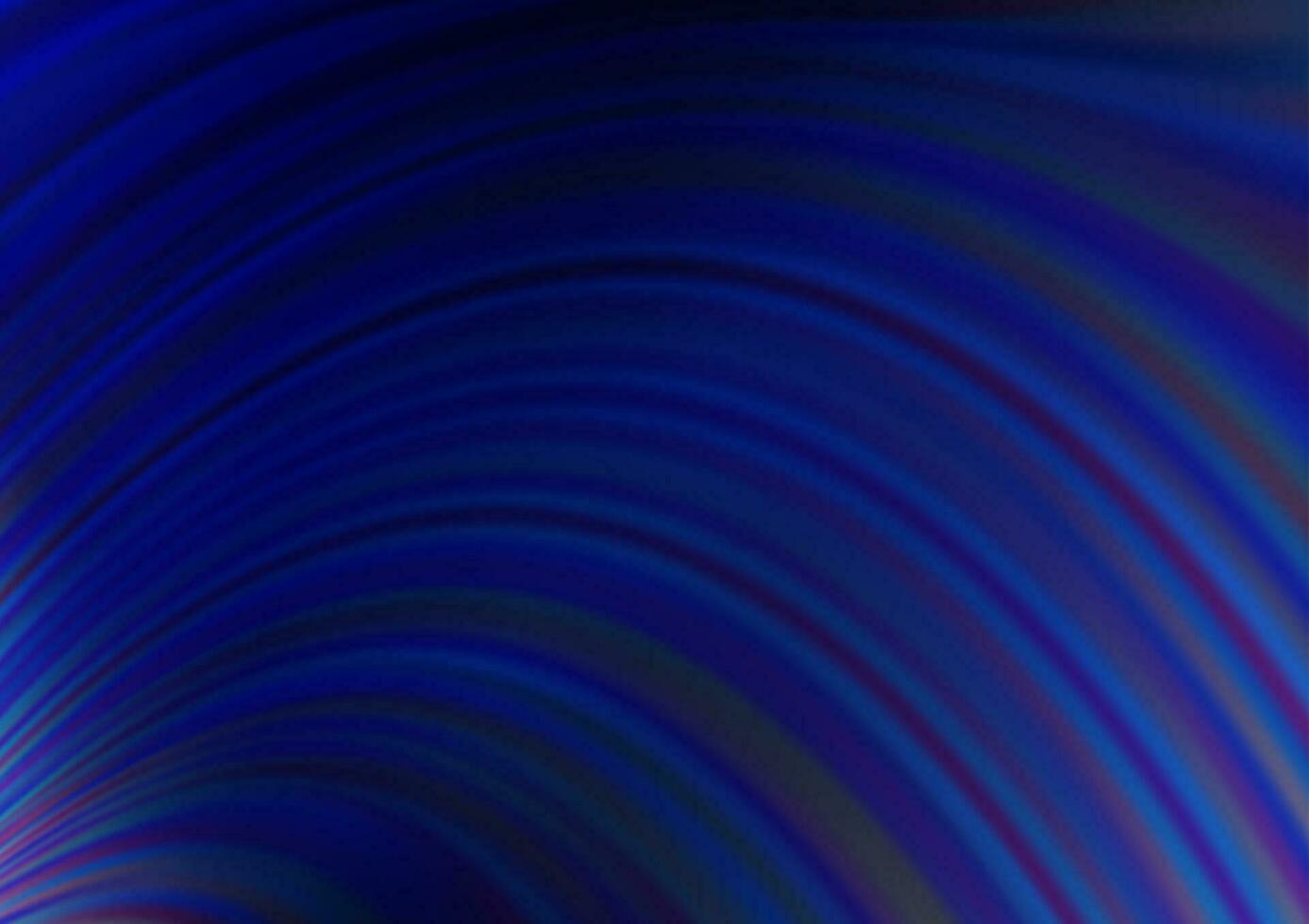 dunkelblauer Vektorhintergrund mit gebogenen Linien. vektor