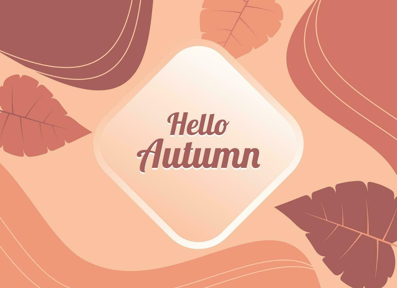 Herbst Hintergrund mit tolle Muster und Farben, Vektor Design zum Gruß Karte Vorlage, Flyer, Banner, Sozial Medien.