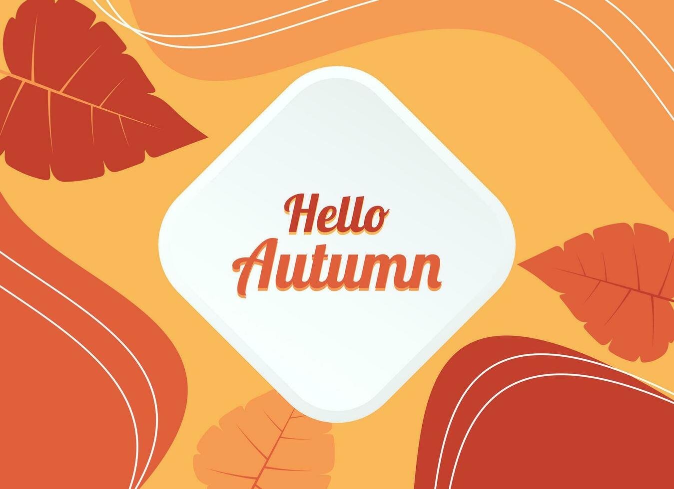 Herbst Hintergrund mit tolle Muster und Farben, Vektor Design zum Gruß Karte Vorlage, Flyer, Banner, Sozial Medien.