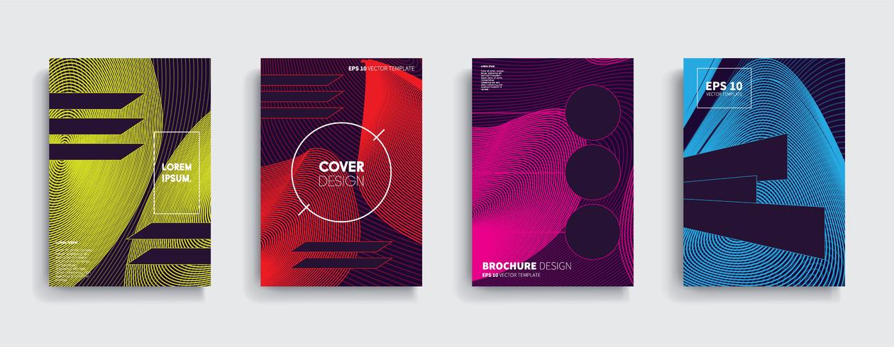 Minimale Vector-Cover-Designs. Zukünftige Plakatschablone. vektor