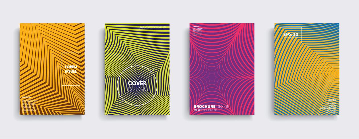 Minimale Vector-Cover-Designs. Zukünftige Plakatschablone. vektor