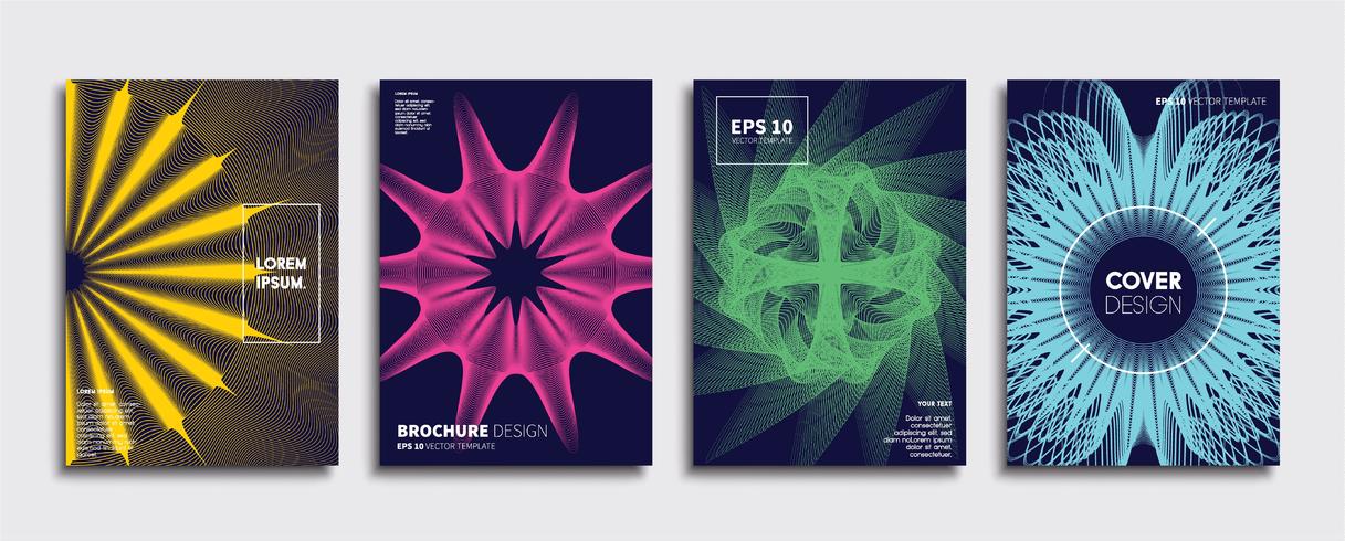 Minimale Vector-Cover-Designs. Zukünftige Plakatschablone. vektor