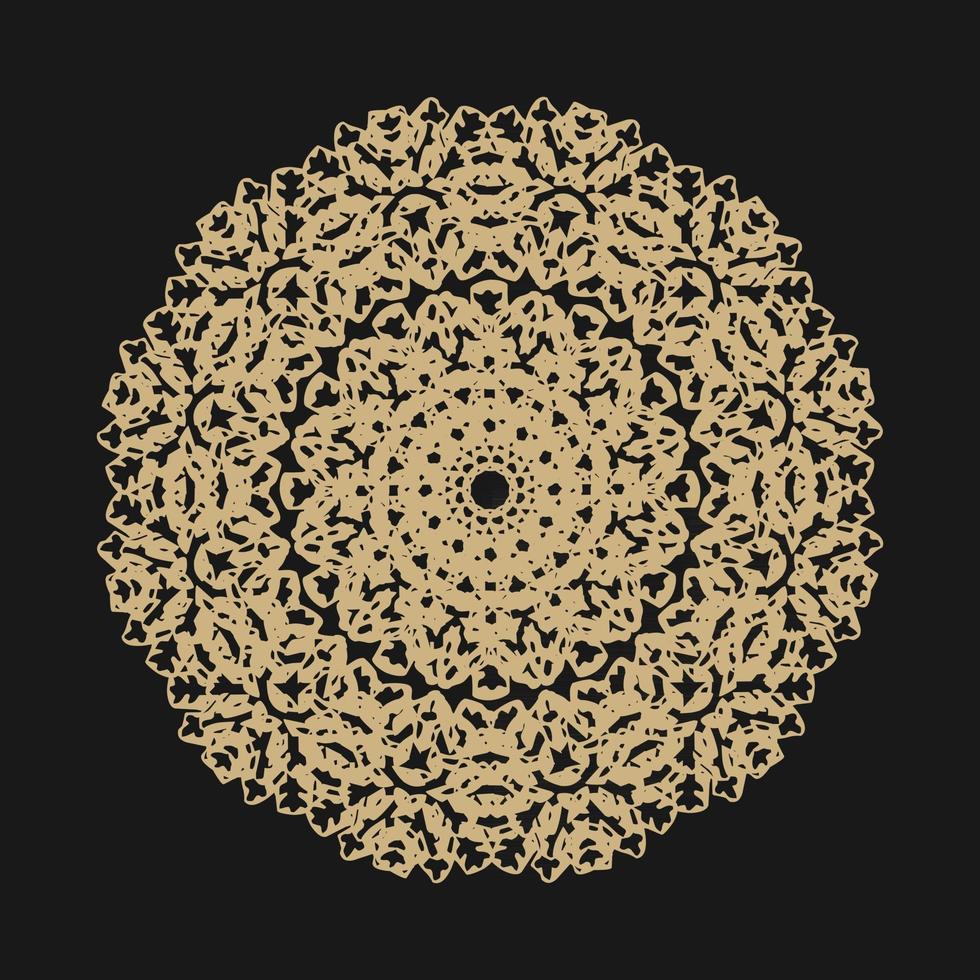 luxuriöses goldenes Mandala-Vektordesign vektor