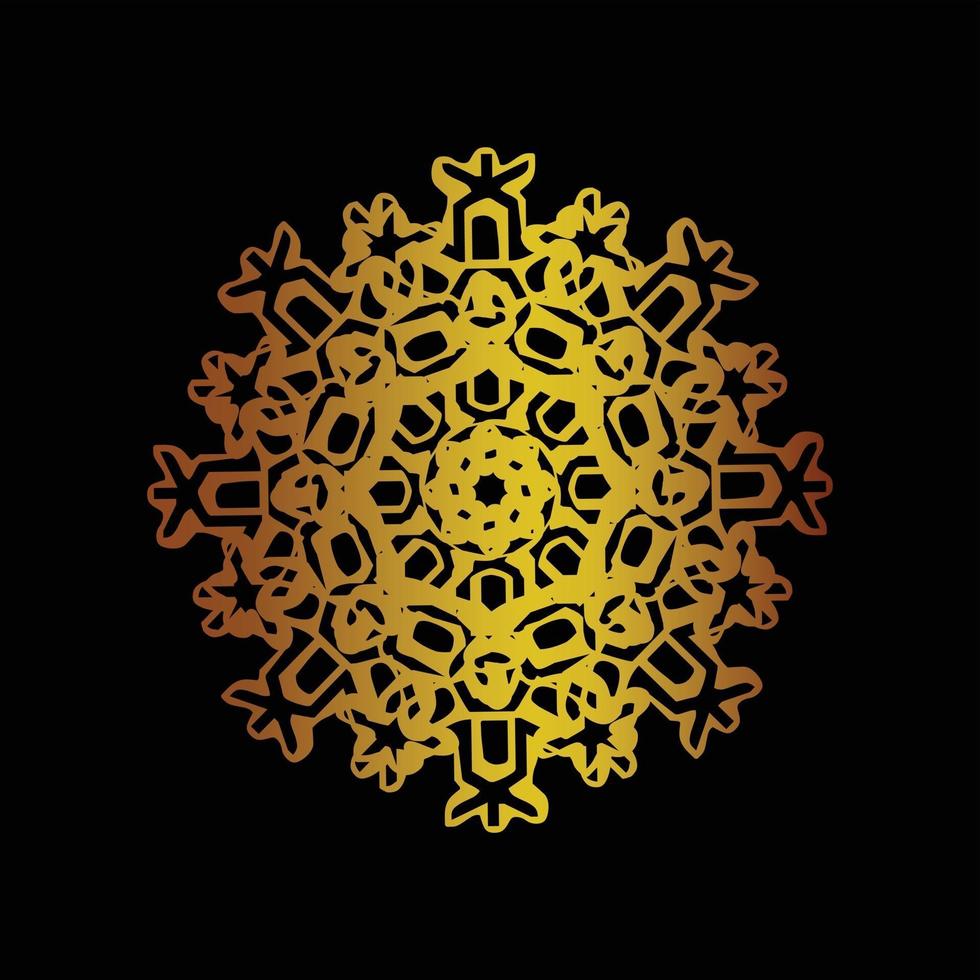 Luxus-Gold-Mandala-Vektor-Design vektor